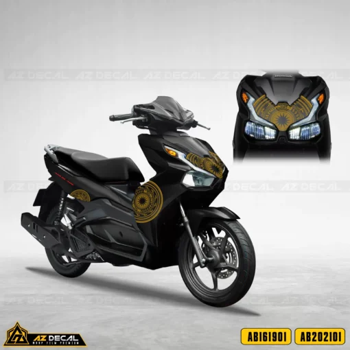 Tem Xe Air Blade | AB01 | Mẫu Hoa - Ảnh 3