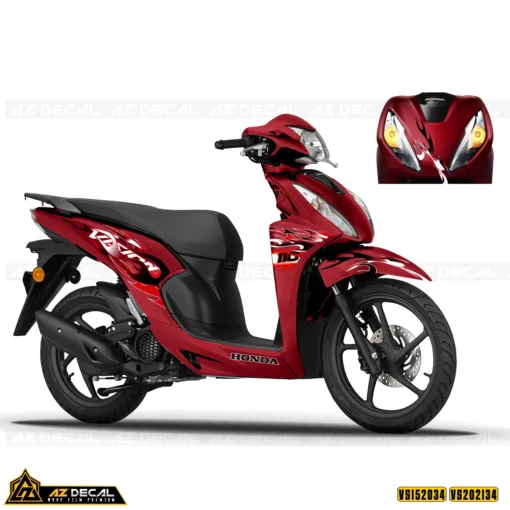 Tem Xe Vision | VS34 | Mẫu Ngọn Lửa Cách Điệu - Ảnh 3