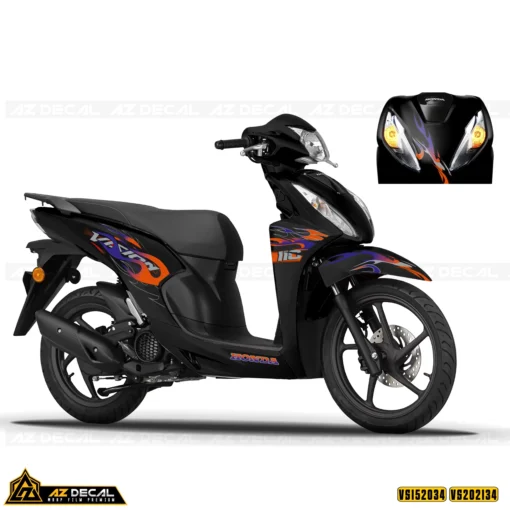 Tem Xe Vision | VS34 | Mẫu Ngọn Lửa Cách Điệu - Ảnh 2