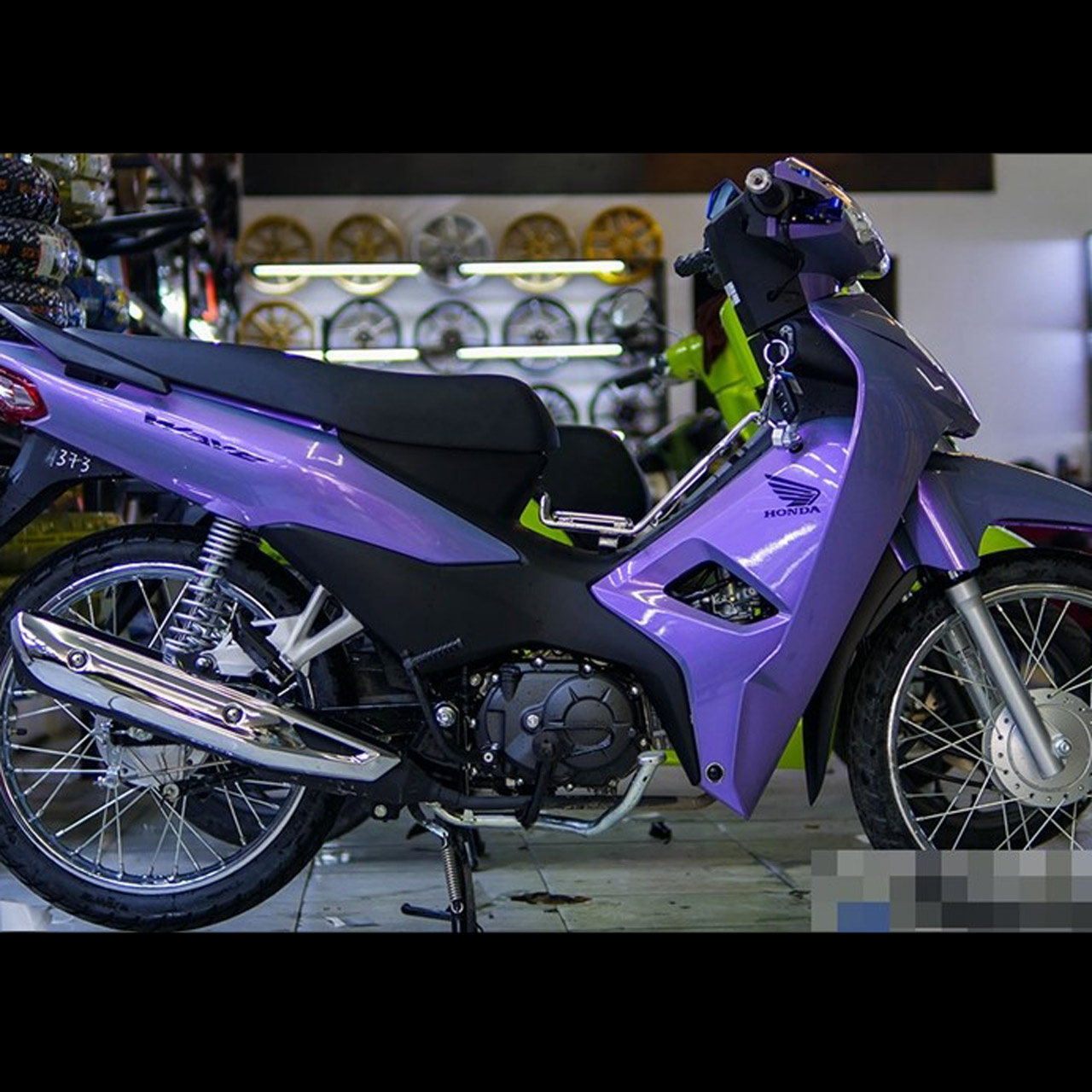 Dán đổi màu full xe Wave