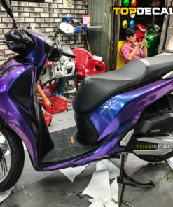 Decal xe SH màu đen ánh tím