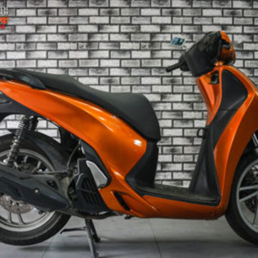 Dán xe Sh màu Ombre cam đen rực rỡ - Ảnh 6