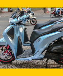 Dán Xe SH Màu Ombre Xanh Bạc Phối Tem Limited