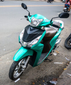 Dán xe Vision màu xanh ngọc metal