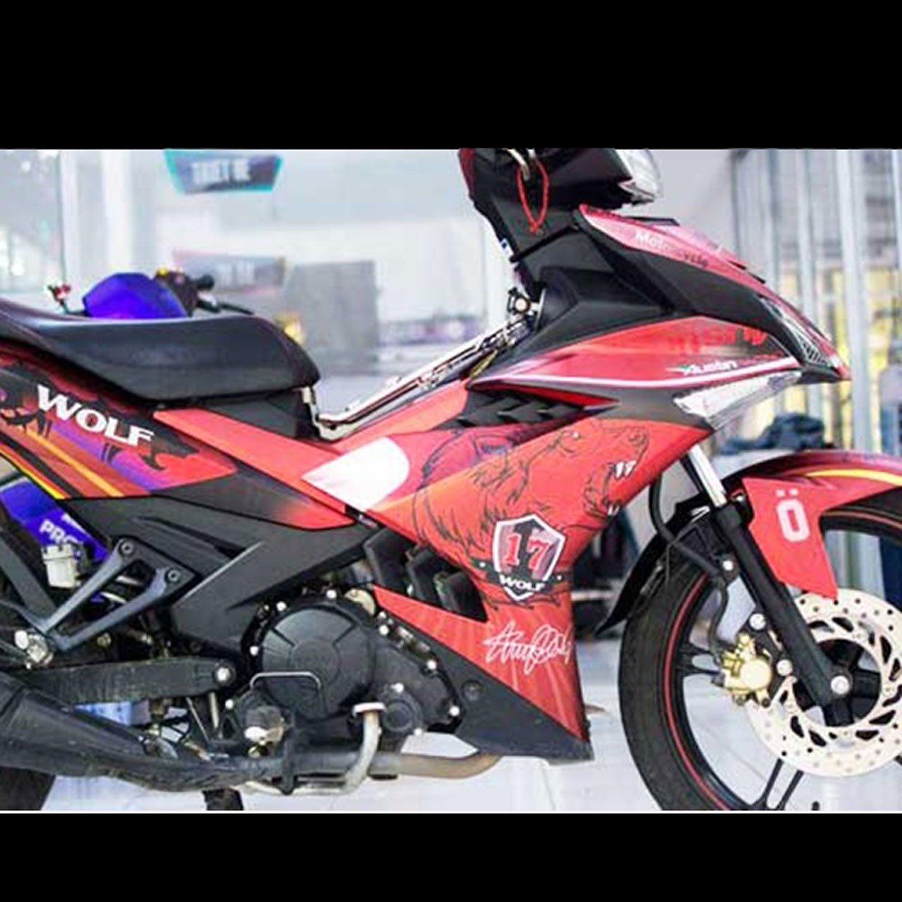 dán keo xe exciter 150