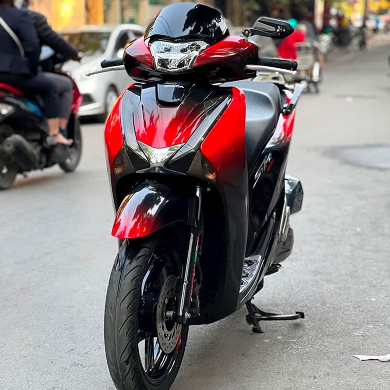 dán decal xe sh màu đỏ