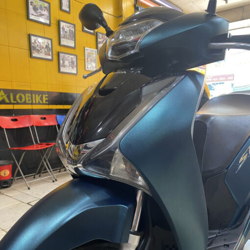Dán xe Sh 2018 màu xanh biển metallic - Ảnh 2