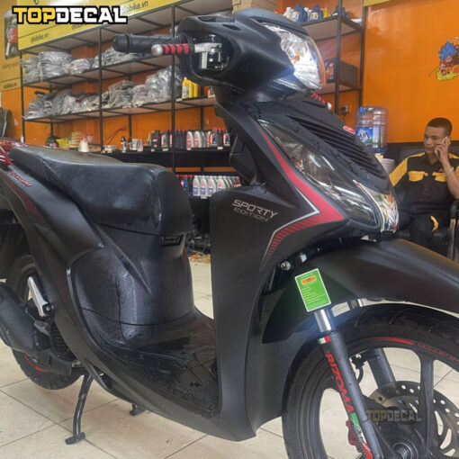 mẫu dán xe vision