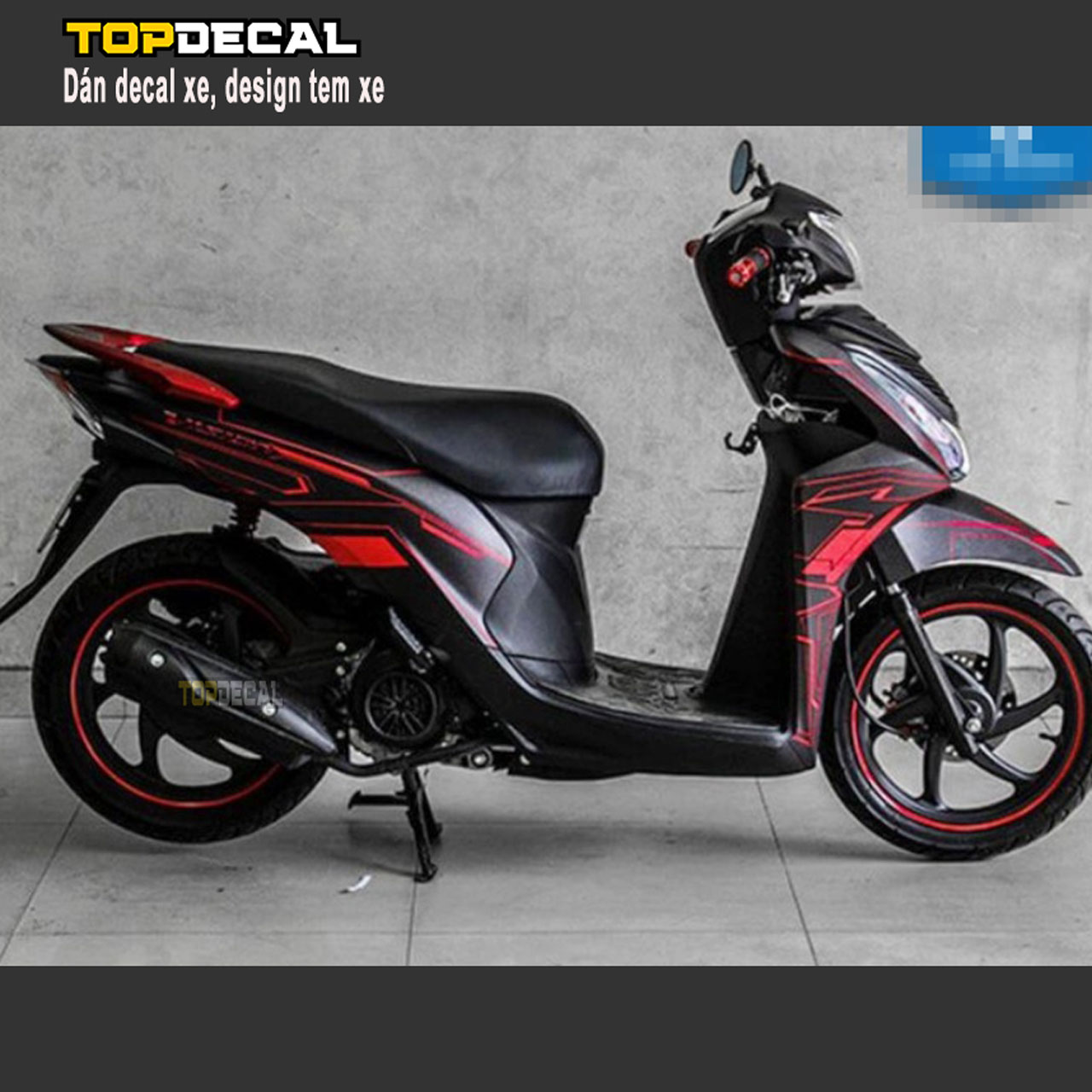 dán đổi màu xe vision bao nhiêu tiền