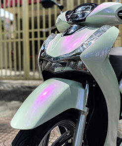 dán decal Sh màu trắng ánh hồng