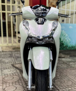 dán tem xe Sh màu trắng ánh hồng