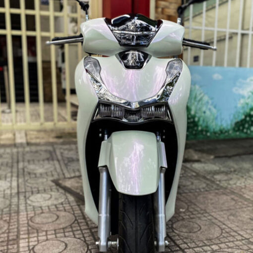 Dán Decal xe SH 2018 màu trắng sứ 3 lớp và Sporty - Ảnh 3
