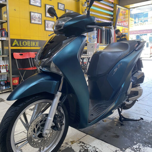 Dán xe Sh 2018 màu xanh biển metallic - Ảnh 3