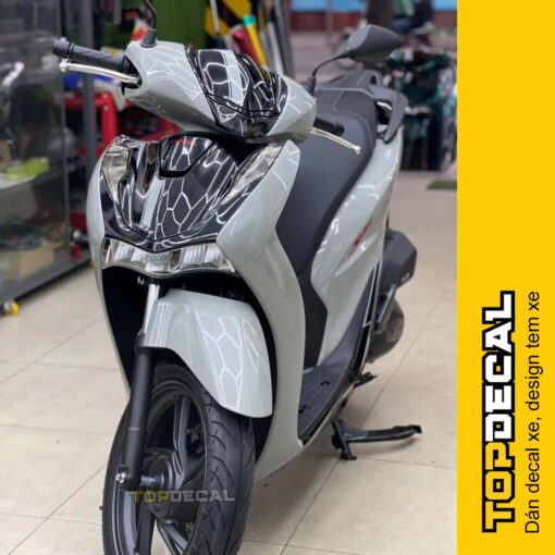 Xe SH 2014 dán màu xám xi măng