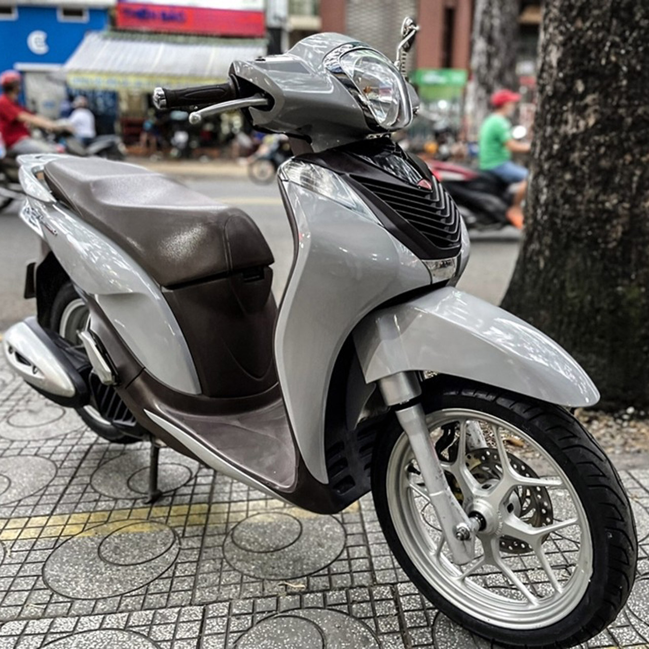 dán xe sh màu xám xi măng