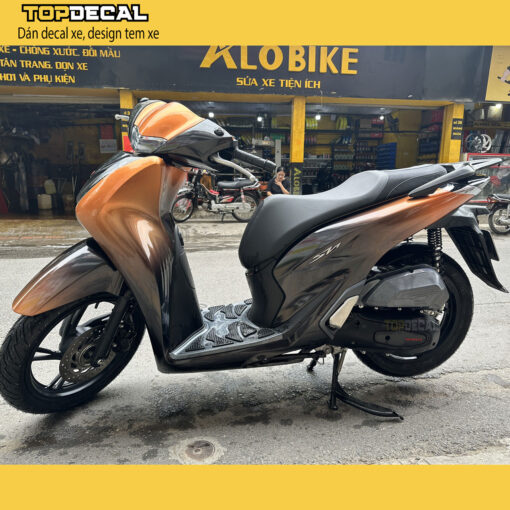 dán decal Sh Ombre cam đen