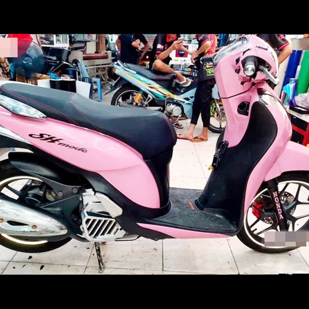 decal sh mod màu hồng phấn