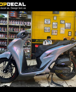 decal xe SH màu xám xi măng ánh hồng