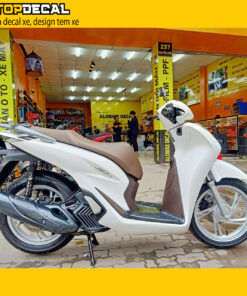 dán decal Sh màu trắng sứ