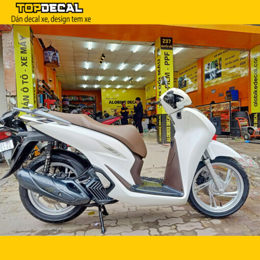 dán decal Sh màu trắng sứ