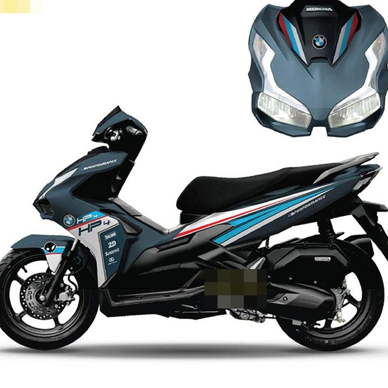 Mẫu dán tem cách điệu BMW HP4 Racing cho AB
