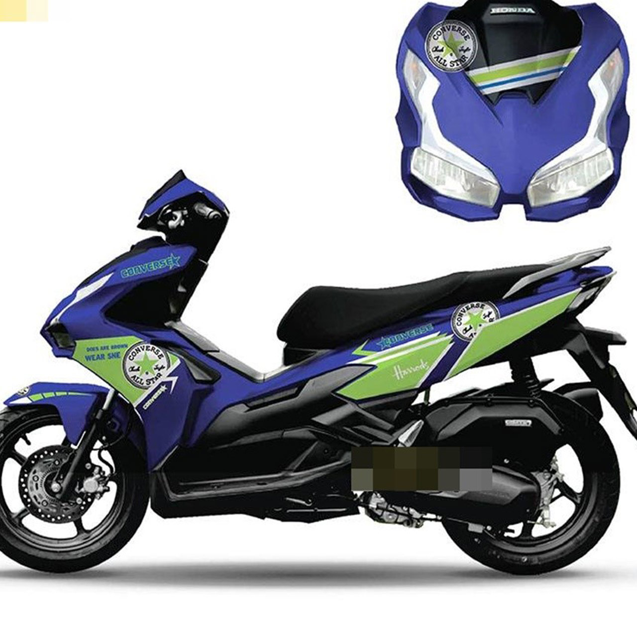 Mẫu dán tem cách điệu Converse cho AB