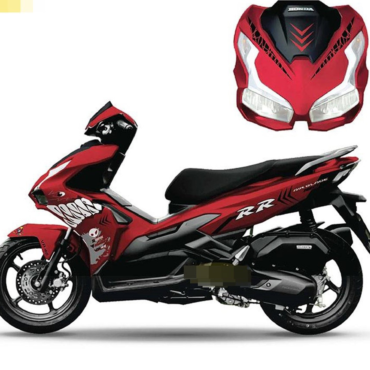 Mẫu dán tem cách điệu Shark cho AB