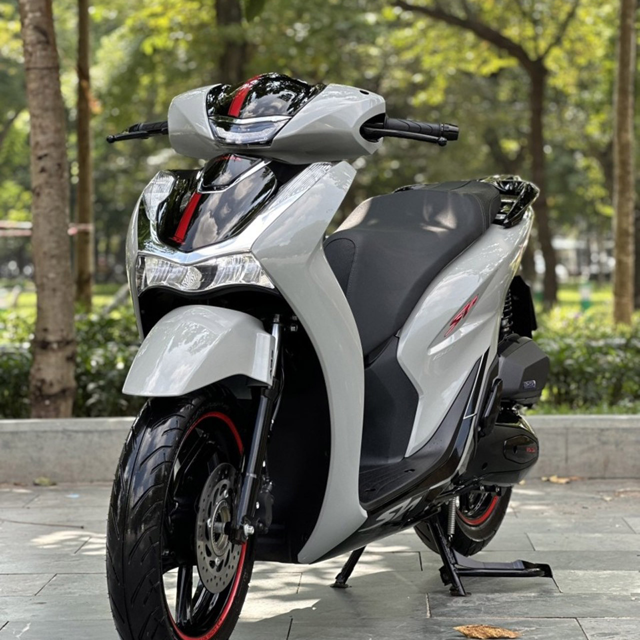 dán xe sh màu xi măng