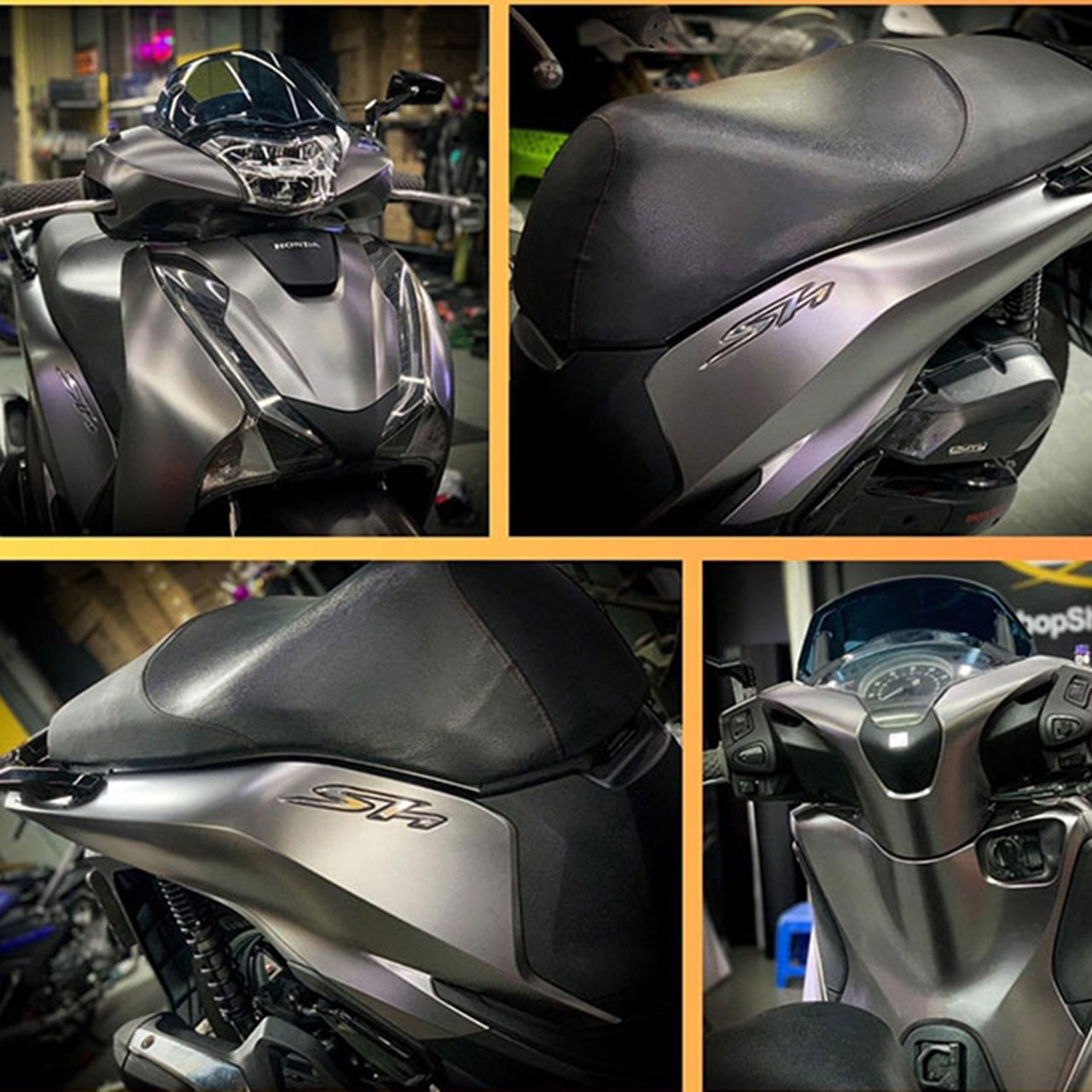 dán xe sh 2020 màu đen