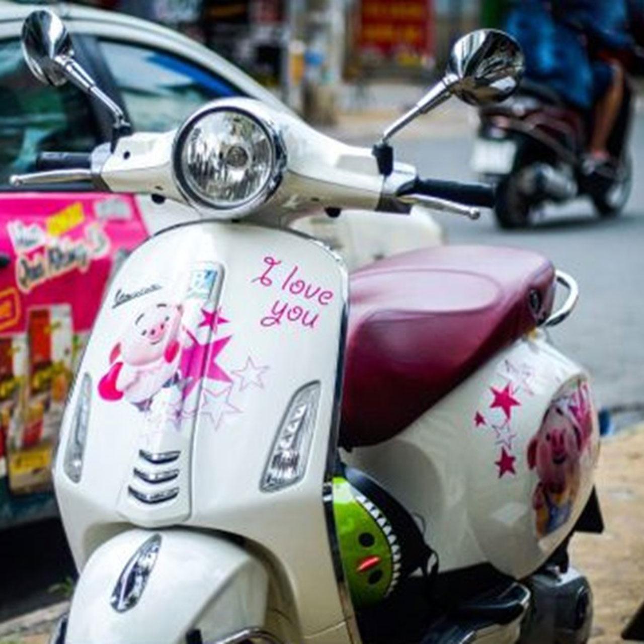 dán decal xe vespa lx