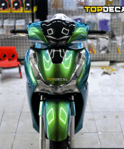 decal sh màu xanh lục bảo