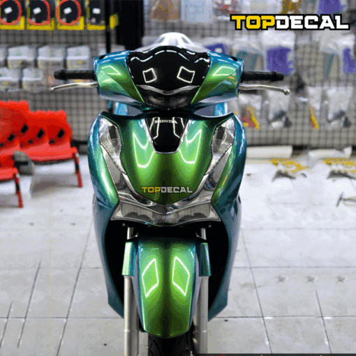 decal sh màu xanh lục bảo