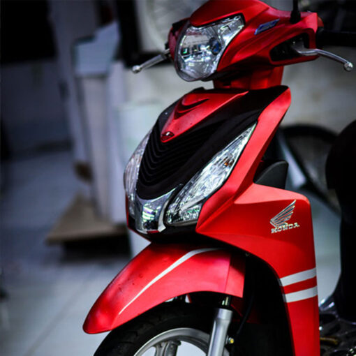 dán decal xe Vision màu đỏ lửa