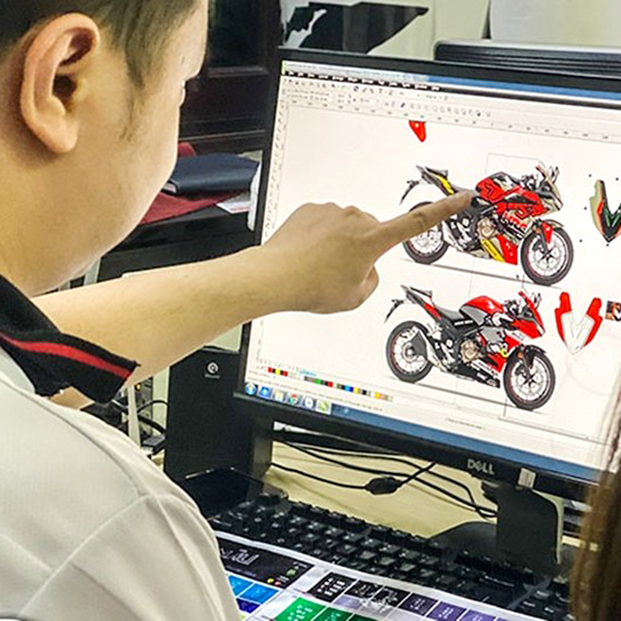 phần mềm thiết kế tem xe máy