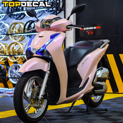 dán decal xe sh 2010 màu hồng lụa