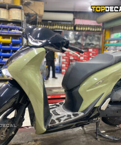 dán xe sh xanh khaki