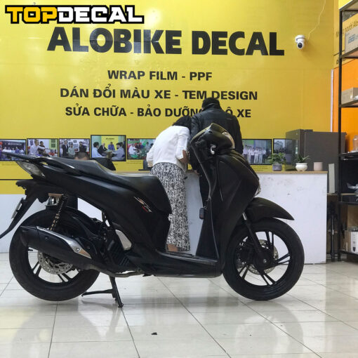 dán sh màu đen nhôm xước