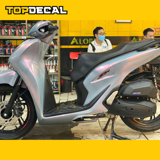 dán xe sh xám xi măng ánh hồng