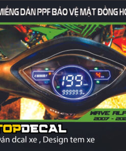 dán ppf mặt đồng hồ wave