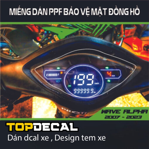 dán ppf mặt đồng hồ wave