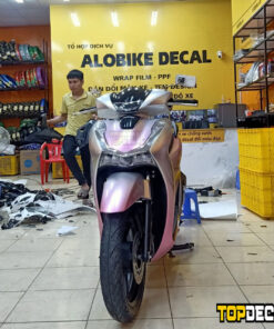 dán decal xe Sh màu hồng