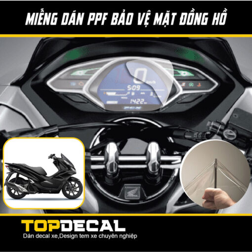 dán ppf mặt đồng hồ pcx