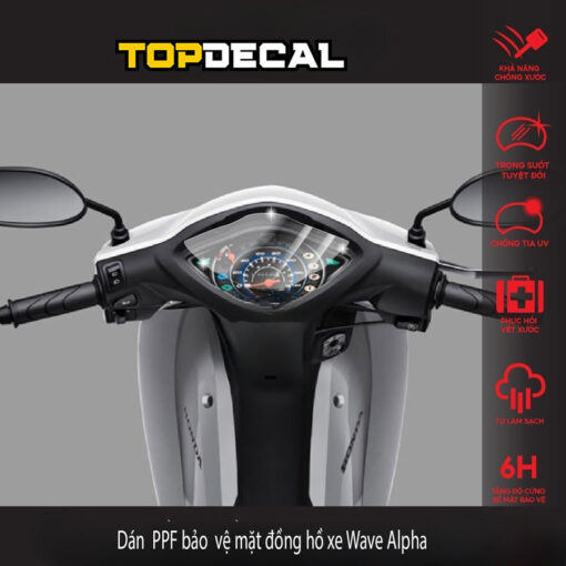 dán ppf mặt đồng hồ wave