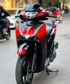 dán xe sh màu ombre đen đỏ