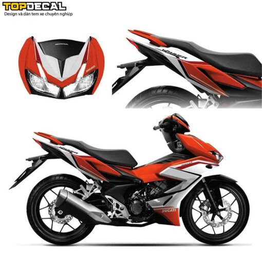 dán tem Winner X Ducati màu đỏ