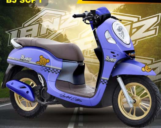 Dán decal xe Scoopy