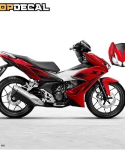 dán decal xe winner x màu đỏ