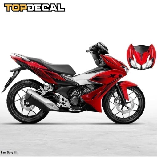 dán decal xe winner x màu đỏ
