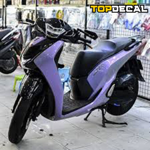 dán decal xe sh 150 màu xi măng ánh tím