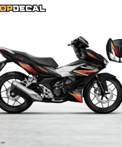 dán tem trùm winner x sport editon màu cam đen